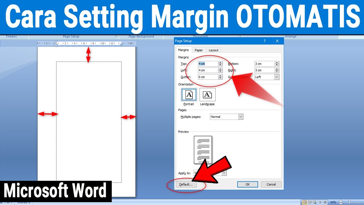 What Is The Default Margin Setting In Ms Word 2021 - Free Word Template
