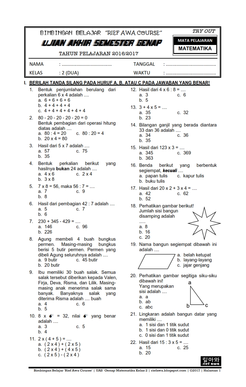 Menguasai Matematika Kelas 4 SD Semester 2 Kurikulum 2013 Panduan Menguasai Matematika Kelas 4 SD Semester 2 Kurikulum 2013 Panduan