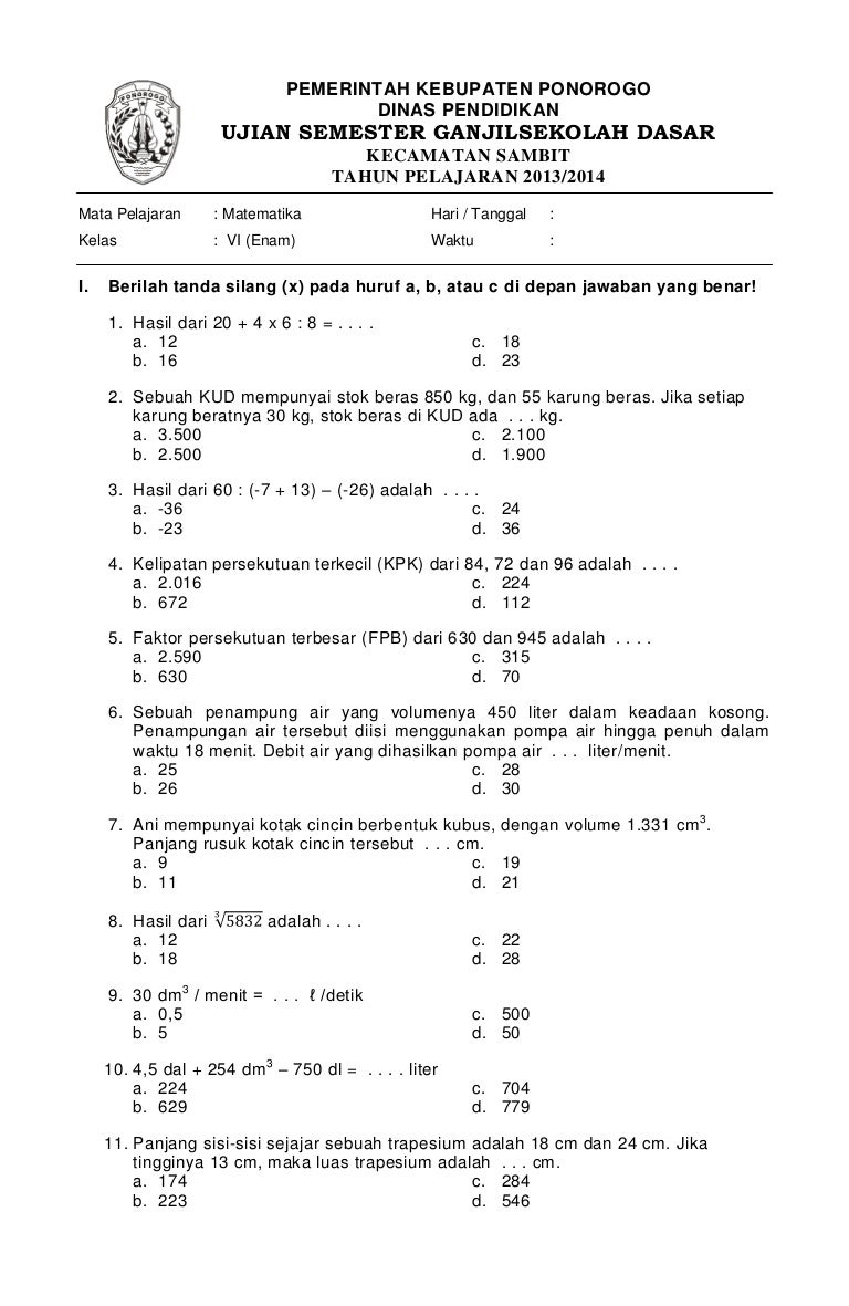 7 Rahasia Belajar Soal Matematika Kelas 4 Semester 1 Kurikulum 2013 Agar Cepat Paham 7 Rahasia Belajar Soal Matematika Kelas 4 Semester 1 Kurikulum 2013 Agar Cepat Paham