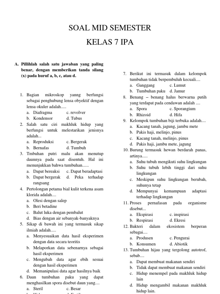 Menguasai IPA Kelas 3 Semester Genap Panduan Soal dan Kunci Jawaban