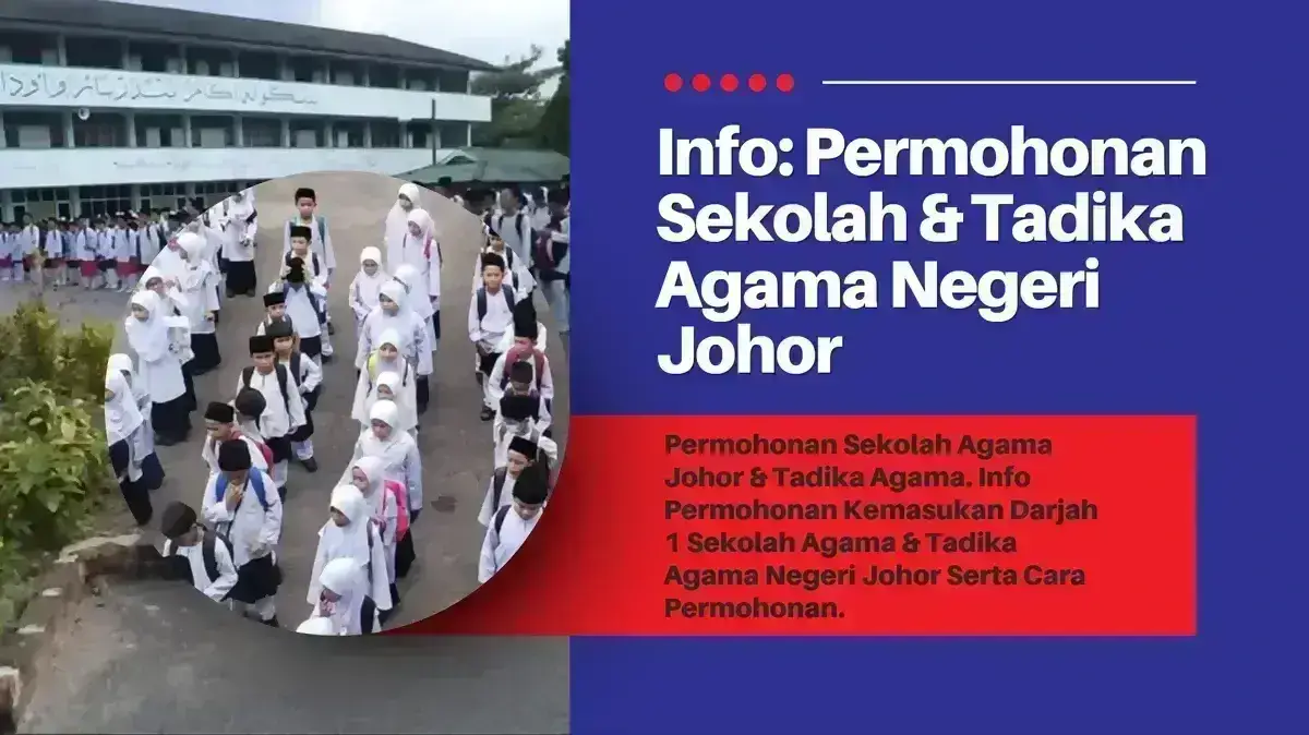 Borang Permohonan Sekolah Agama Johor 2026 Tadika Agama