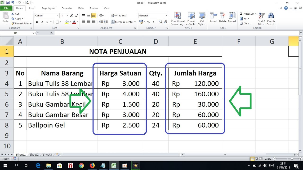 cara menuliskan mata uang rupiah secara otomatis di word 2007