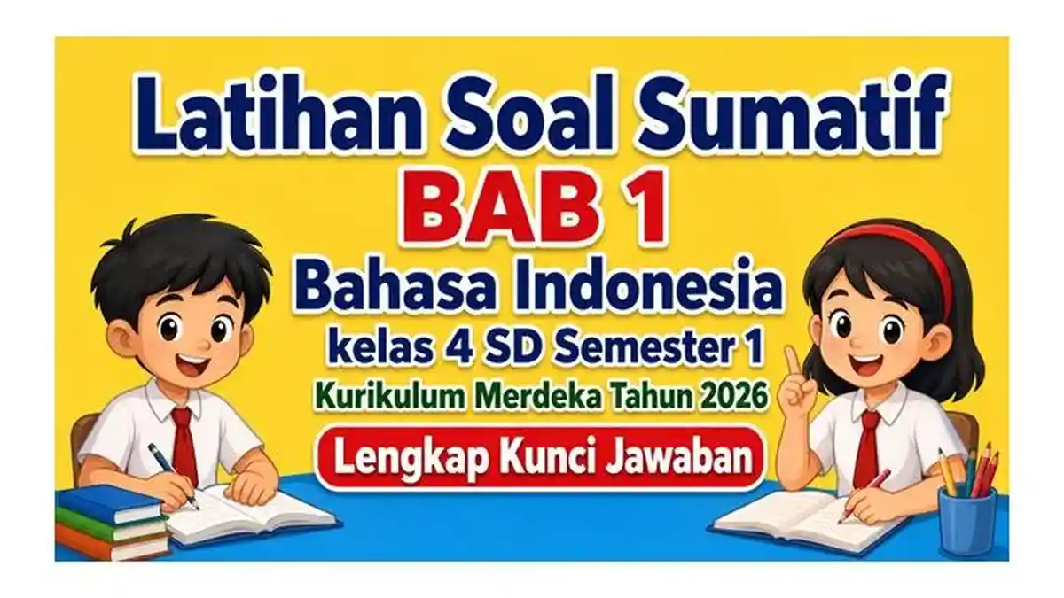 Latihan Soal Sumatif BAB 1 Bahasa Indonesia kelas 4 SD Semester 1 Latihan Soal Sumatif BAB 1 Bahasa Indonesia kelas 4 SD Semester 1