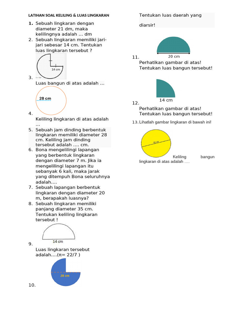 5 Contoh Soal dan Jawaban Tentang Lingkaran Kelas 1 SMP yang Wajib Kamu Kuasai 5 Contoh Soal dan Jawaban Tentang Lingkaran Kelas 1 SMP yang Wajib Kamu Kuasai