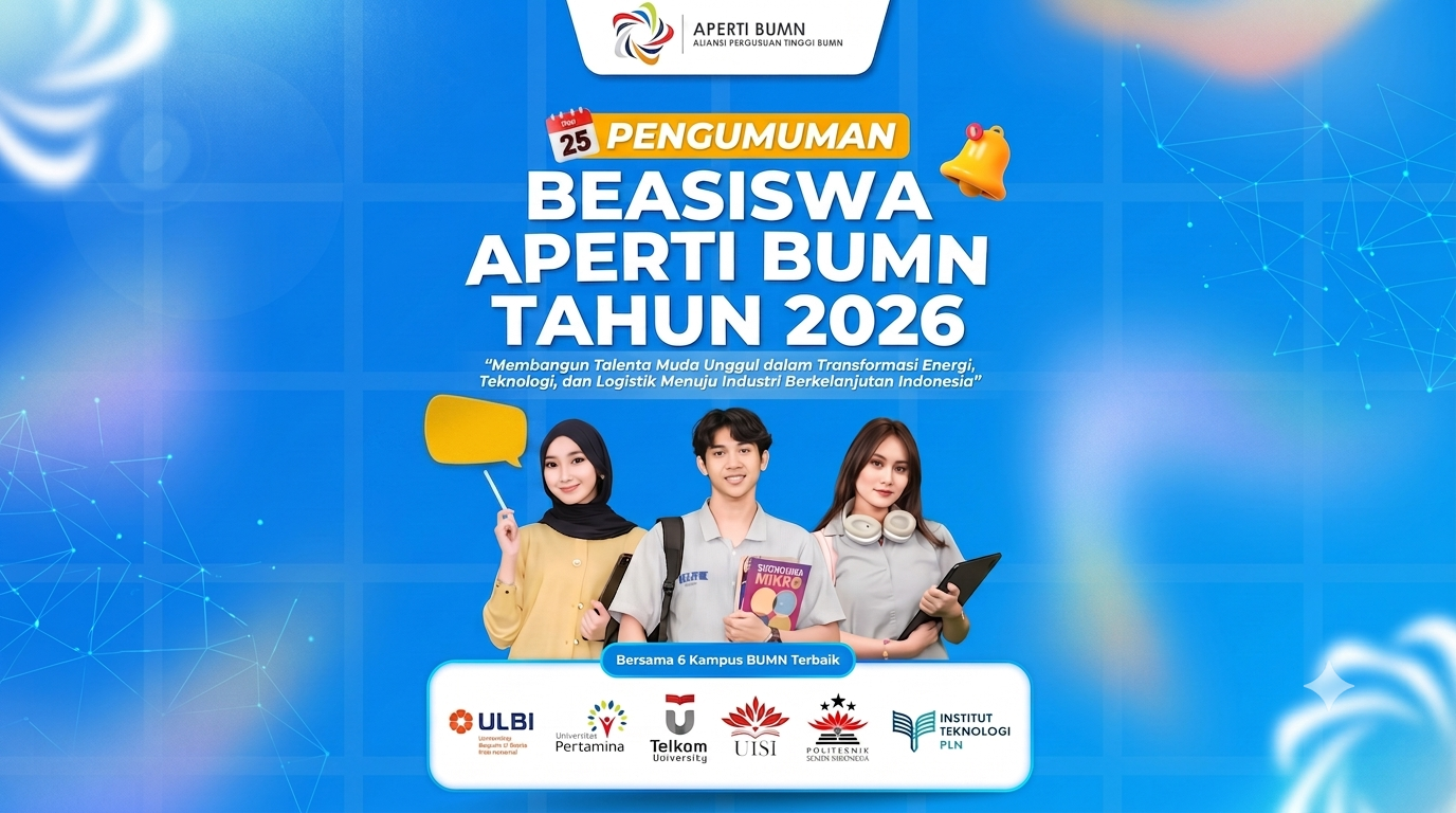 Penerima Beasiswa APERTI ITPLN BUMN 2026 - Info PMB - Institut Penerima Beasiswa APERTI ITPLN BUMN 2026 - Info PMB - Institut