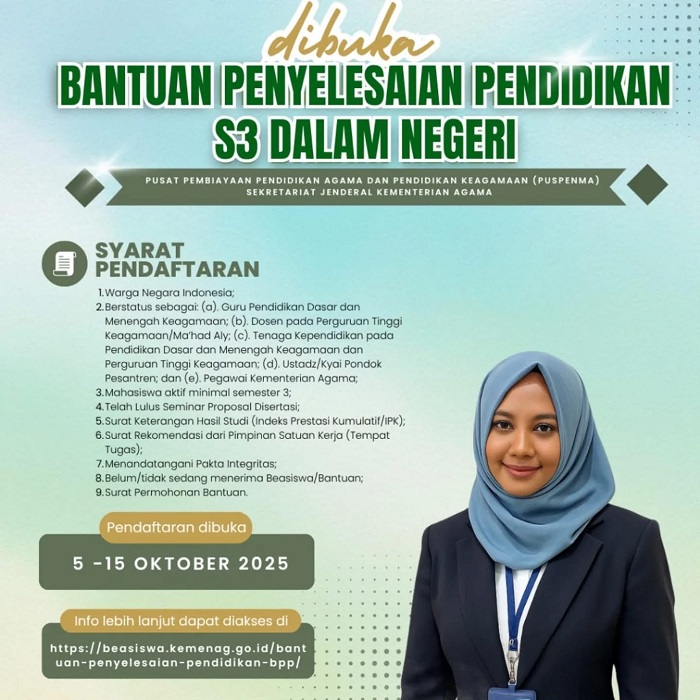 5 Fakta Mengejutkan Beasiswa S3 Dalam Negeri 2026 yang Wajib Tahu Sebelum Mendaftar 5 Fakta Mengejutkan Beasiswa S3 Dalam Negeri 2026 yang Wajib Tahu Sebelum Mendaftar