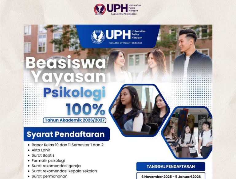 5 Fakta Mengejutkan Beasiswa UPH 2026 yang Wajib Kamu Tahu Sebelum Mendaftar