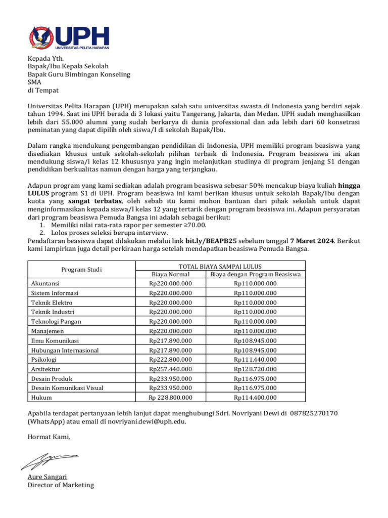 Beasiswa Pemuda Bangsa UPH 2024 PDF Beasiswa Pemuda Bangsa UPH 2024 PDF