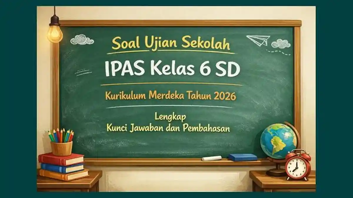 Soal Ujian Sekolah IPAS Kelas 6 SD Kurikulum Merdeka Tahun 2026 Lengkap