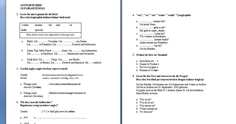 7 Rahasia Menguasai Contoh Soal dan Pembahasan Jerman Kelas X Semester 1 yang Jarang Diketahui 7 Rahasia Menguasai Contoh Soal dan Pembahasan Jerman Kelas X Semester 1 yang Jarang Diketahui