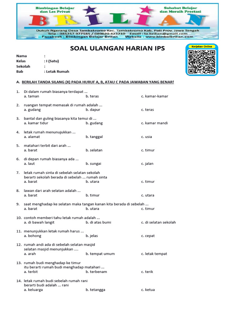 7 Rahasia Soal IPS SD Kelas 1 yang Terbukti Membantu Anak Sukses di Tahun 2026 7 Rahasia Soal IPS SD Kelas 1 yang Terbukti Membantu Anak Sukses di Tahun 2026
