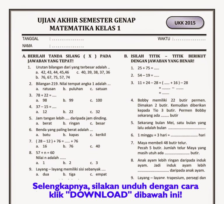 Soal UAS Matematika Kelas 6 Semester 1 Tahun 2026: 5 Bentuk Soal Terbaru yang Wajib Dikuasai Sebelum Ujian