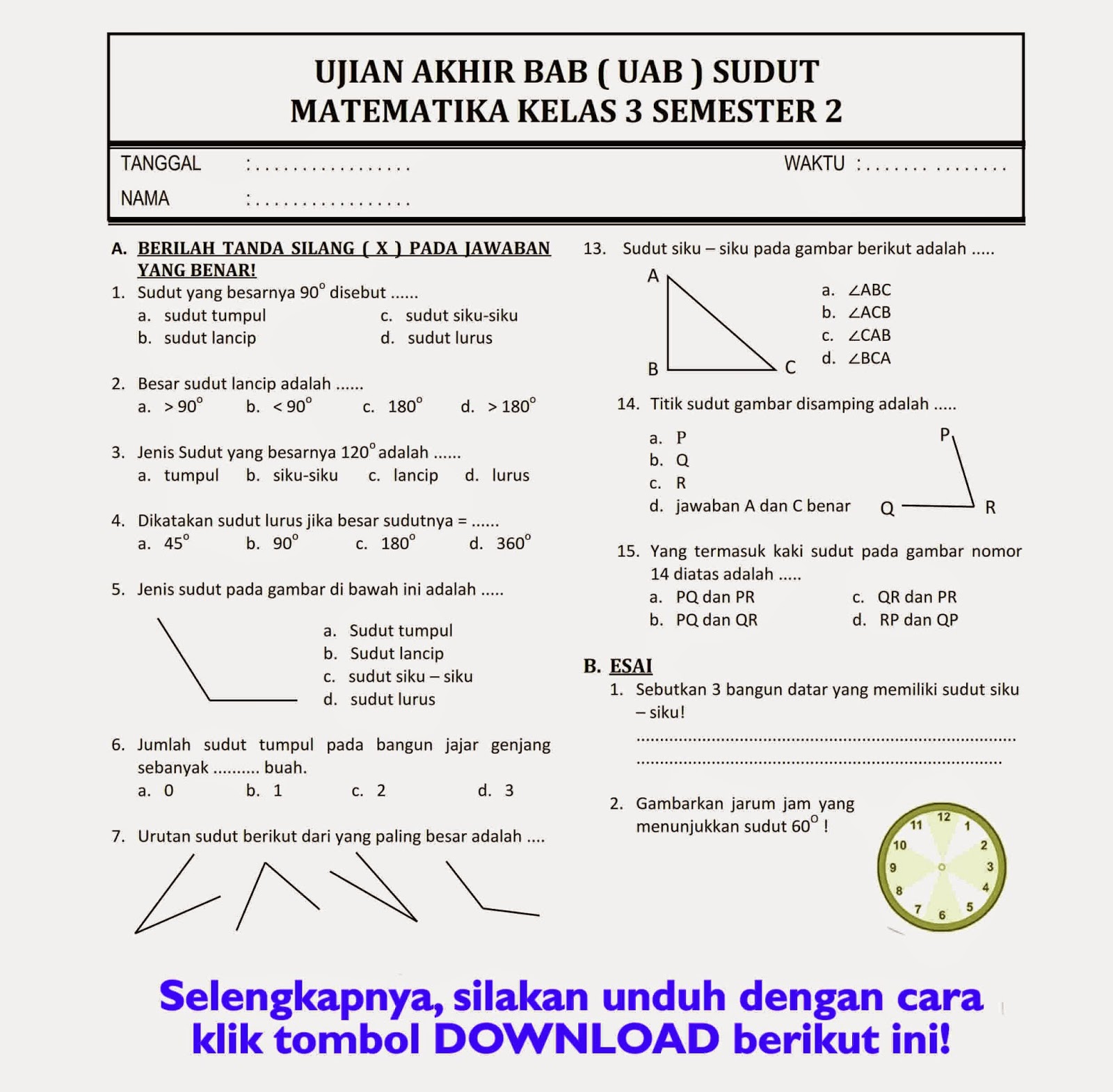 Ternyata Ini Bentuk Soal SBK Kelas 3 Semester 1 yang Sering Muncul di UAS, Wajib Tahu Sebelum Terlambat