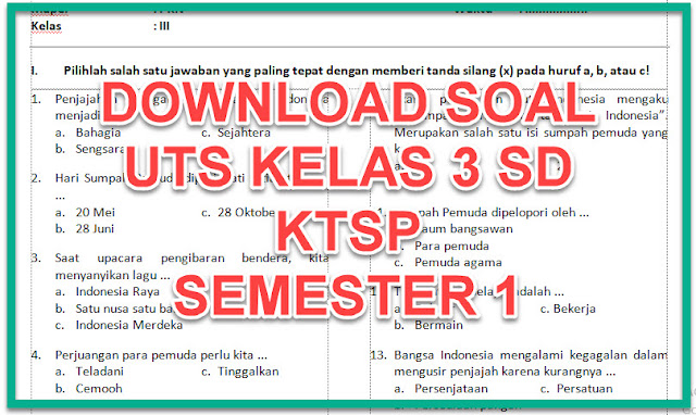 7 Tips Praktis untuk Download Soal dan Kunci UKK SD Kelas 3 KTSP 2006 Agar Sukses
