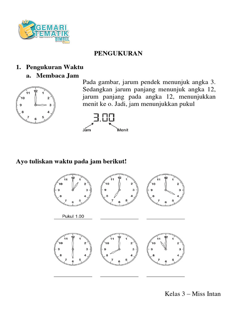 Wah Ternyata Begini Cara Jawab Soal Soal Cerita Pengukuran Waktu Kelas 3 dengan Mudah Wah Ternyata Begini Cara Jawab Soal Soal Cerita Pengukuran Waktu Kelas 3 dengan Mudah