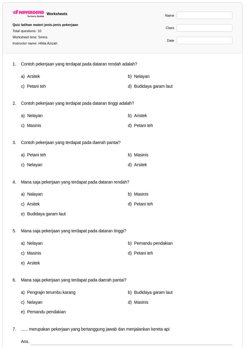 Wajib Tahu 5 Rahasia Jawab Soal Tema 4 Jenis Jenis Pekerjaan Kelas 4 Agar Nilai Sempurna Wajib Tahu 5 Rahasia Jawab Soal Tema 4 Jenis Jenis Pekerjaan Kelas 4 Agar Nilai Sempurna